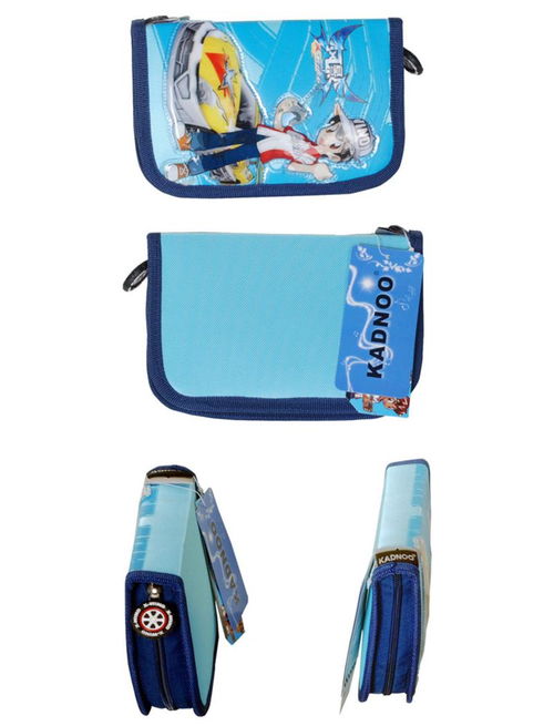 卡迪奴閃電沖線小學(xué)生天藍(lán)色男生筆袋S09010 實(shí)用與童趣并存的辦公伴侶